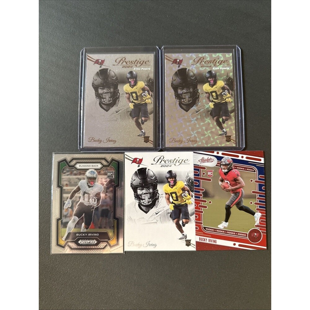 NFL Panini Bucky Irving Rookie Card Lot Tampa Bay Buccaneers Parallels Inserts